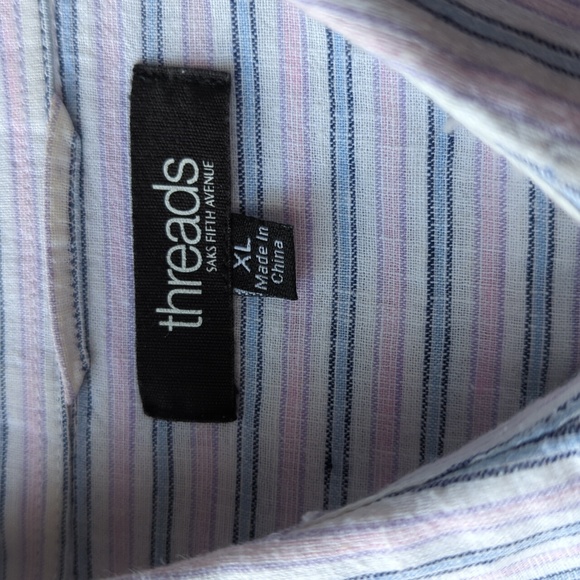 Threads Linen/Cotton Blend Shirt - Picture 3 of 4